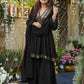 Perfect Fashion Sharara Set, Anarkali Dress Black Colour Heavy Embroidery Mirror Work Soft Silk Fabric ,