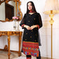 New Navratri Traditional Black Embroidery Work Kurta Pant With Duppta
