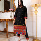 New Navratri Traditional Black Embroidery Work Kurta Pant With Duppta