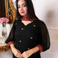 New Navratri Traditional Black Embroidery Work Kurta Pant With Duppta