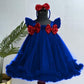 Baby Girls Knee Length Fancy Bow Frock/Dress