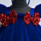 Baby Girls Knee Length Fancy Bow Frock/Dress