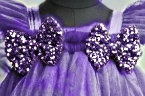 Baby Girls Knee Length Fancy Bow Frock/Dress