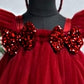 Baby Girls Knee Length Fancy Bow Frock/Dress