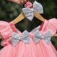 Baby Girls Knee Length Fancy Bow Frock/Dress