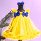 Baby Girls Knee Length Fancy Bow Frock/Dress
