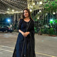 Very Nice Black Gold Moti Lace Kurta Set